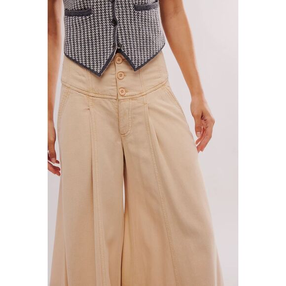 Free People Maxed Out Wide-Leg Trousers - Picture 3 of 7